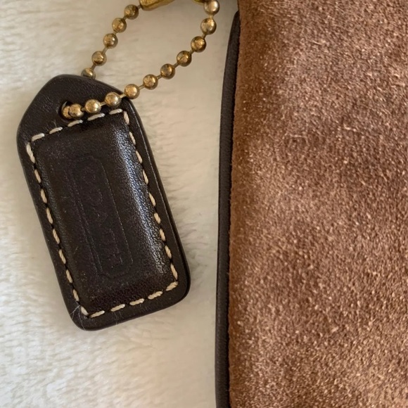 Coach Brown Suede Wristlet - Picture 3 of 5